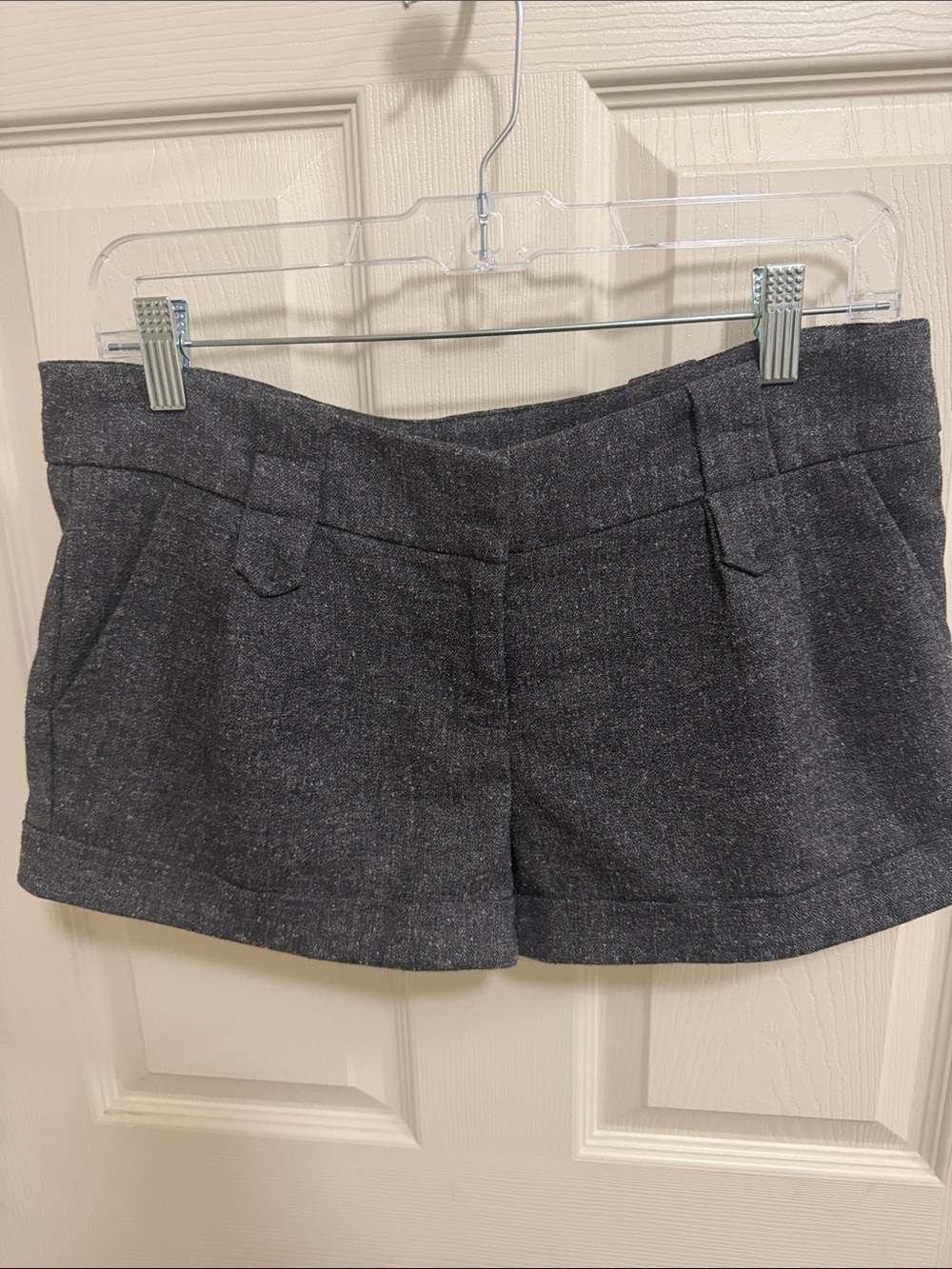 Papaya Charcoal Tweed Dress Shorts